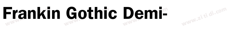 Frankin Gothic Demi字体转换
